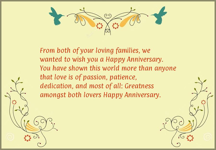 Wedding anniversary wish