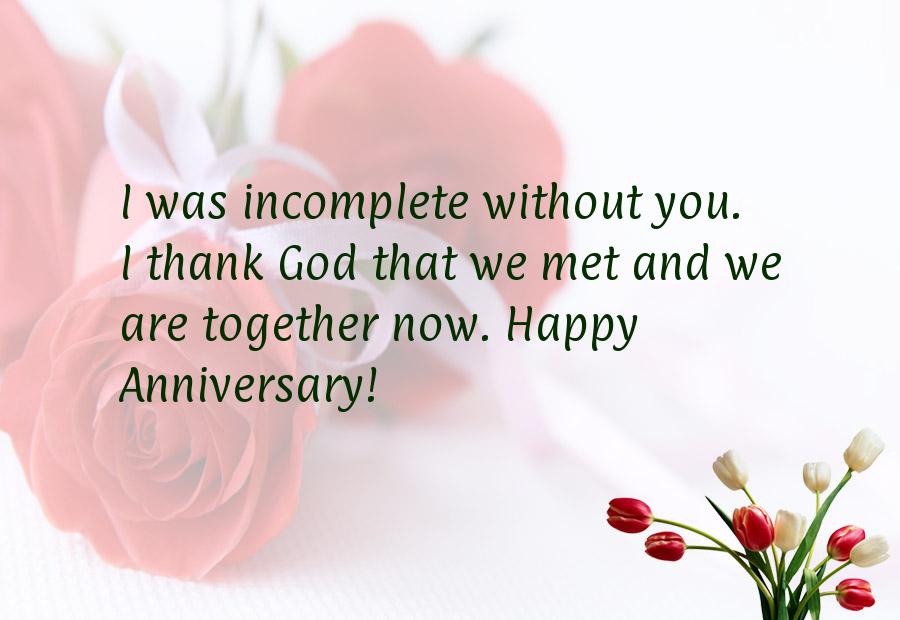 Happy anniversary messages for him